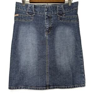 Guess Jeans Vintage Stretch Skirt Y2K 80s 90s Size 29